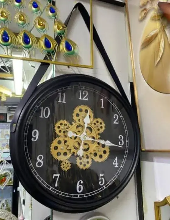 Wall Clock with Leather Strap | Kenya view 3