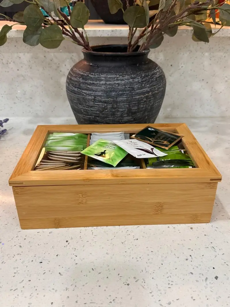 6 Slots Teabag Organizer Water resistant and moisture proof.. view 3