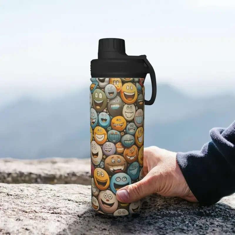 Water Bottle (Emoji Prints)