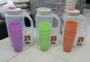 BPA Free Plastic Jug with 4 Cups