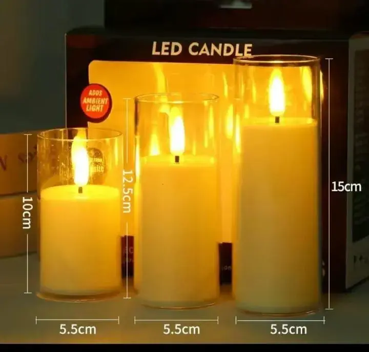Led Candles (3 Pieces) | Kenya