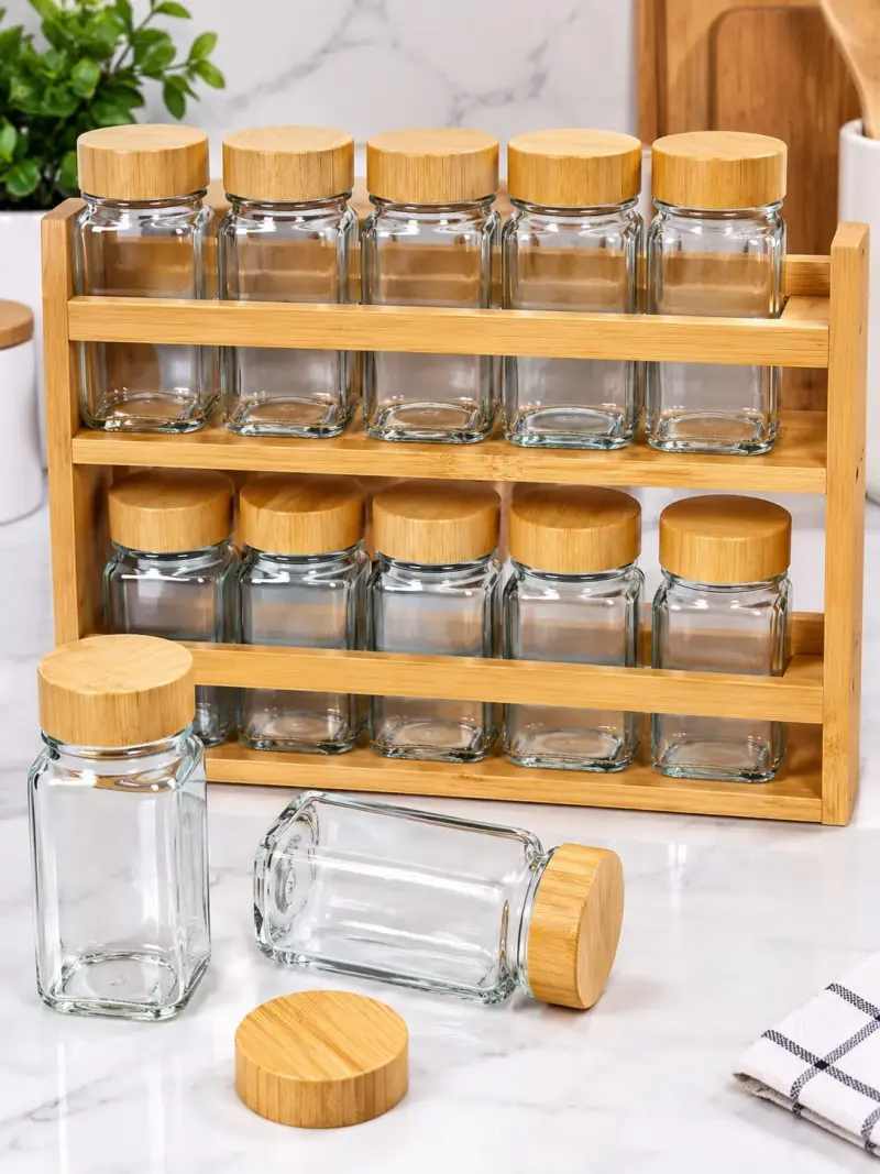 Spice bottles + Stand-12pcs | Kenya view 2