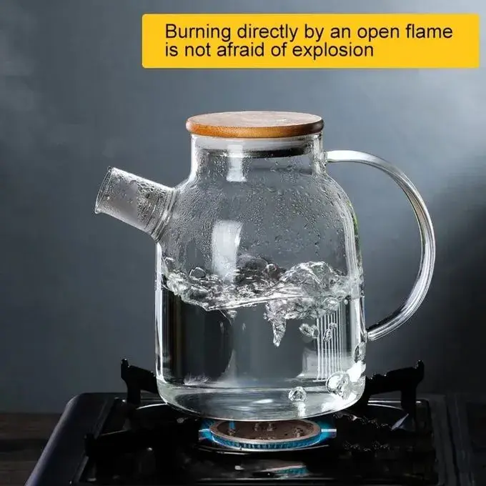 Clear Glass Tea Pot (1 liter)